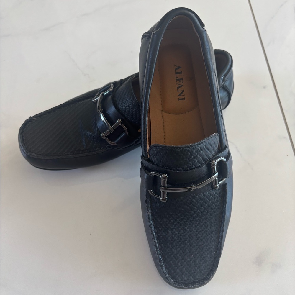 Alfani Men's Black Slip-On Loafers - Picture 2 of 8